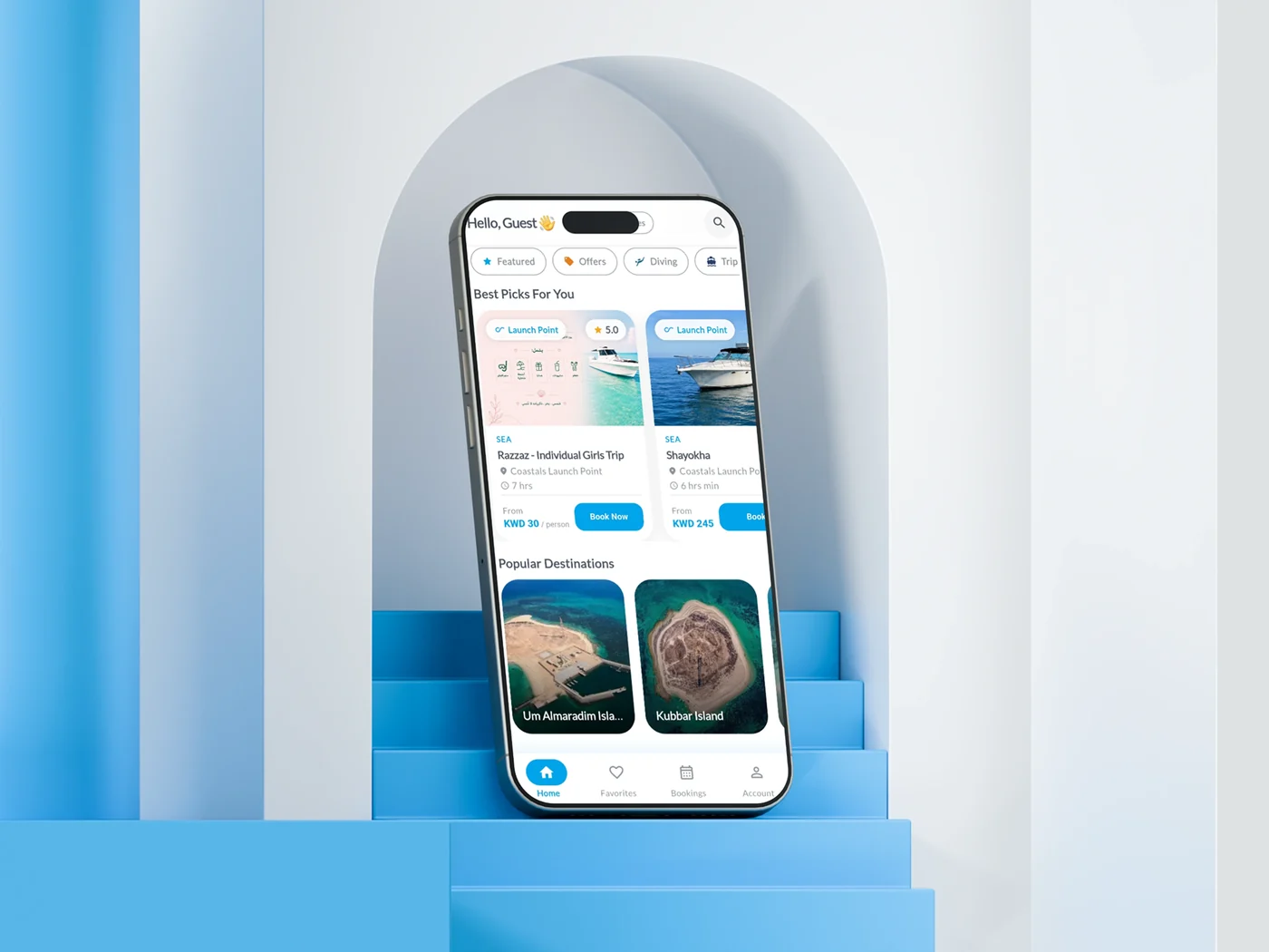 Coastals — luxury marine booking product