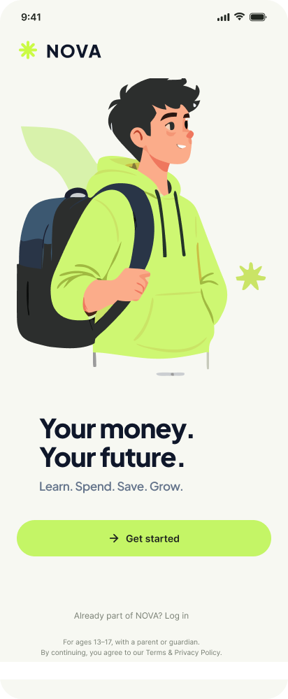 Teen onboarding