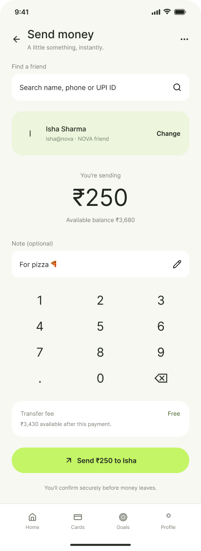 Teen send money