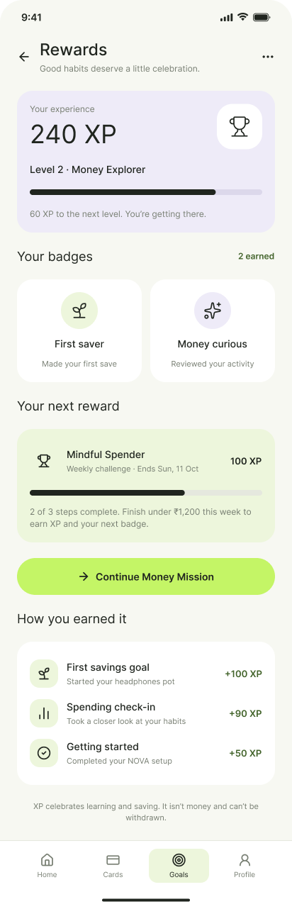 Teen rewards